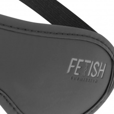 Fetish Submissive - 纯素皮革眼罩 II - 黑色 照片