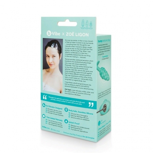 B-Vibe - Bump Texture Plug - Mint photo