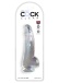 King Cock - 7.5" 透明假阳具连睾丸 照片-3