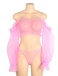 Ohyeah - Sexy Mesh Set - Pink - L photo-8