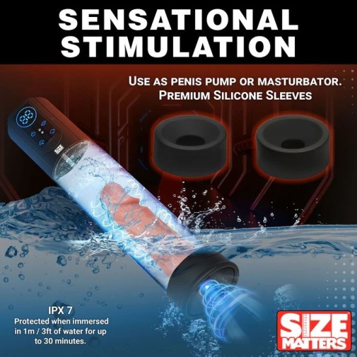 Size Matters - Sucking Penis Pump - Black photo