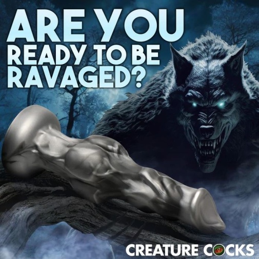 Creature Cocks - Night Prowler Dildo M - Grey photo