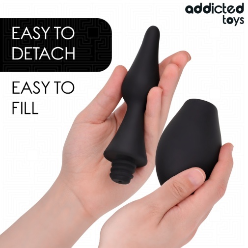 Addicted Toys - #1 旅行裝灌腸器 - 黑色 照片