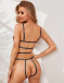 Ohyeah - Embroidery Bra Set - Black - XL 照片-2