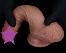 Lovetoy - 7" Dual Layered Natural Dildo - Brown photo