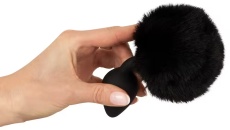 You2Toys - Fluffy Tail Plug M - Black photo