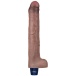 Lovetoy - 10.5" Real Softee Vibro Dildo - Brown photo