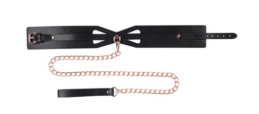 Sex&Mischief - Brat Collar w Leash - Black photo
