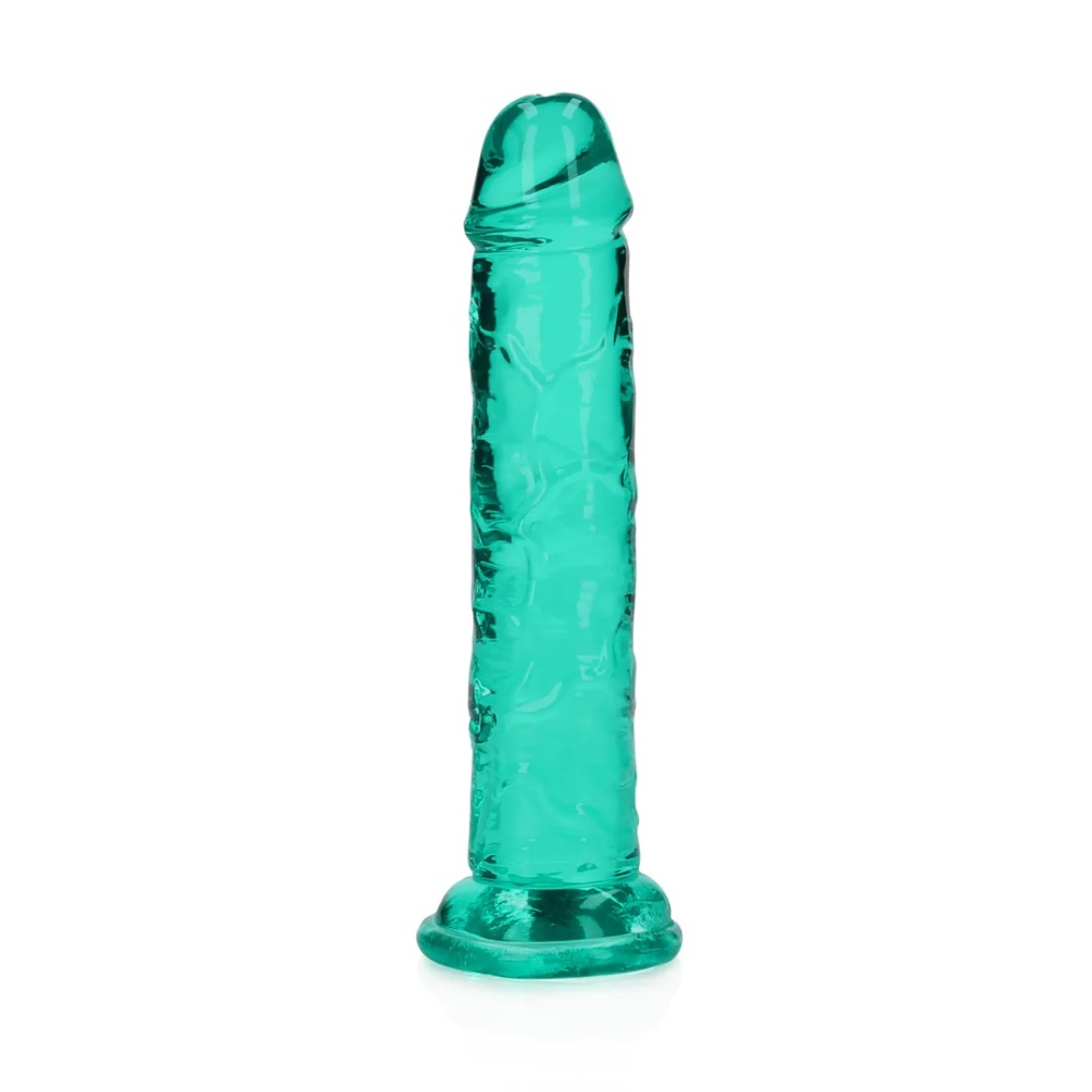 Ready for a CRYSTAL CLEAR orgasm? Reach your finest climax i... RealRock - 6" Straight Realistic Dildo - Green photo-3