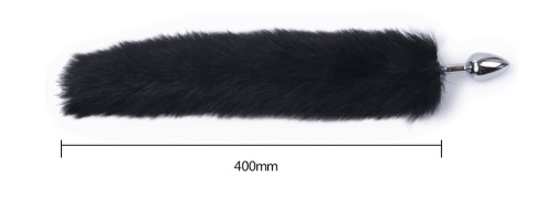 MT - Anal Plug S-size with Artificial Wool Tail - Red Rose photo