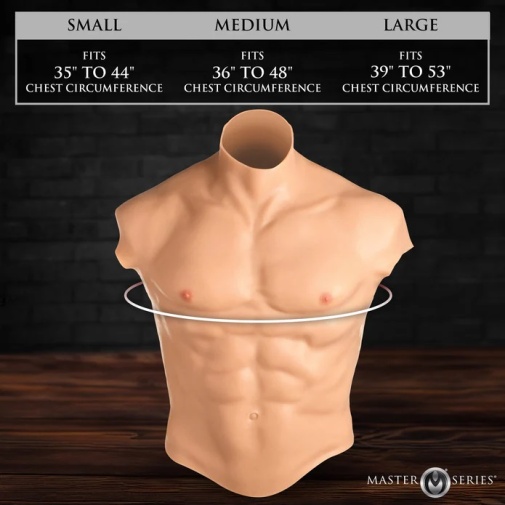 Master Series - Ripped Silicone Male Chest S 照片
