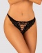Obsessive - Sedila Crotchless Panties - Black - S/M photo-3