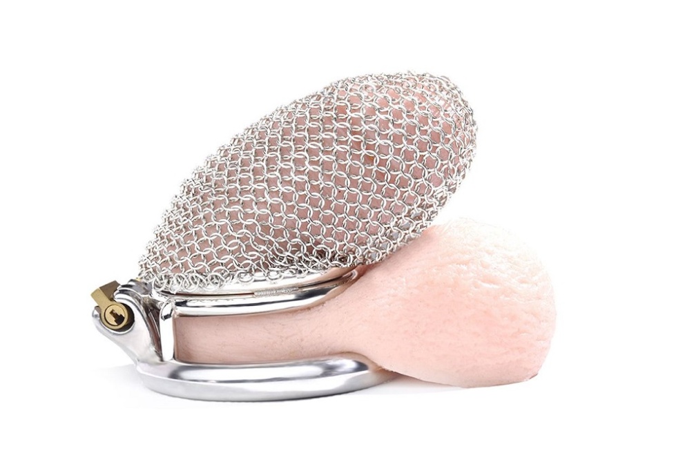 Introducing our Steel Mesh Chastity Cage in Size Medium (... Kiotos - Mesh Chastity Cage M photo-5