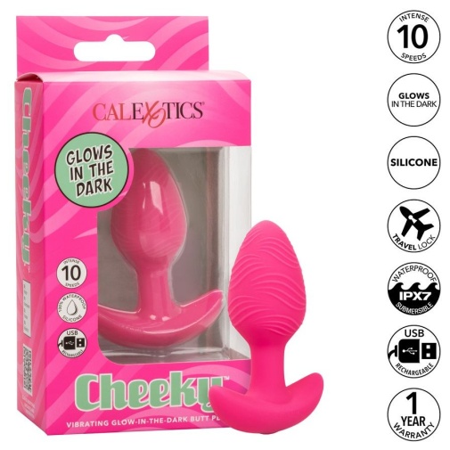 CEN - Cheeky Glow Vibro Plug - Pink photo
