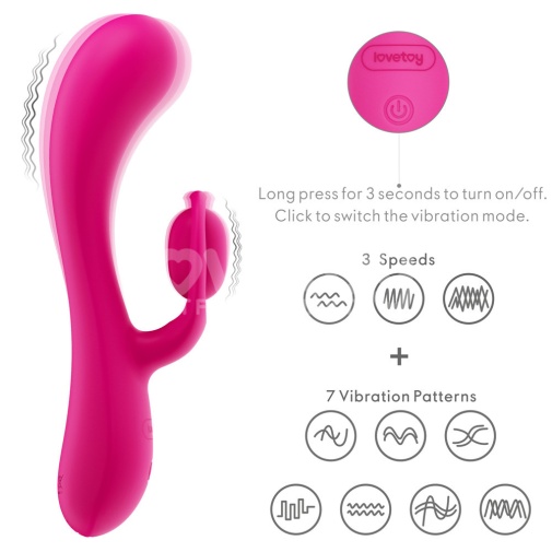 Lovetoy - Orbit Rabbit Vibrator - Pink photo