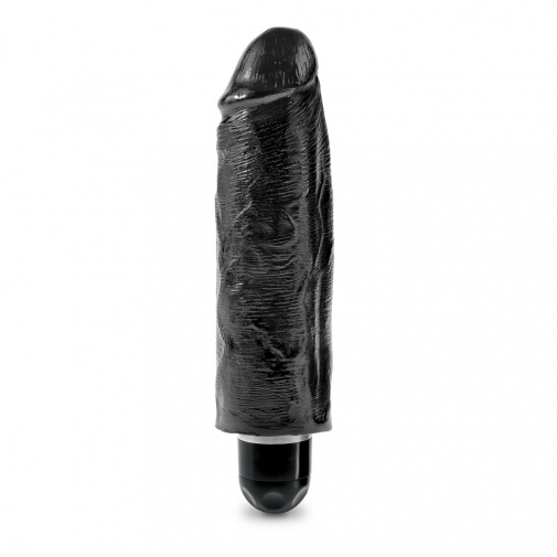 King Cock - 手持震動仿真假陽具 6'' - 黑色 照片