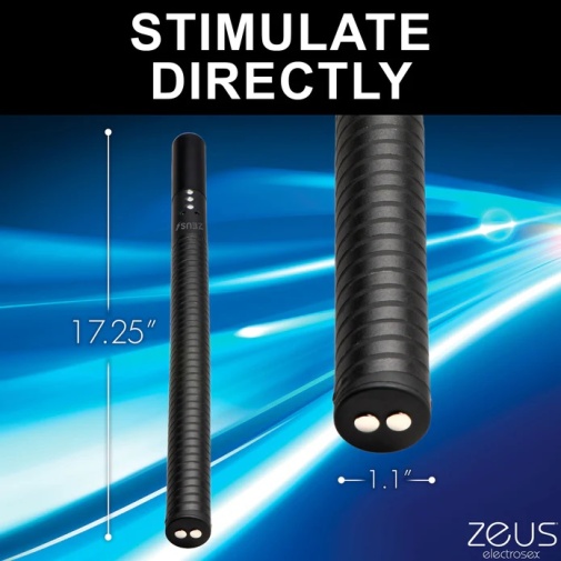 Zeus Electrosex - 電刺激短棍 - 黑色 照片