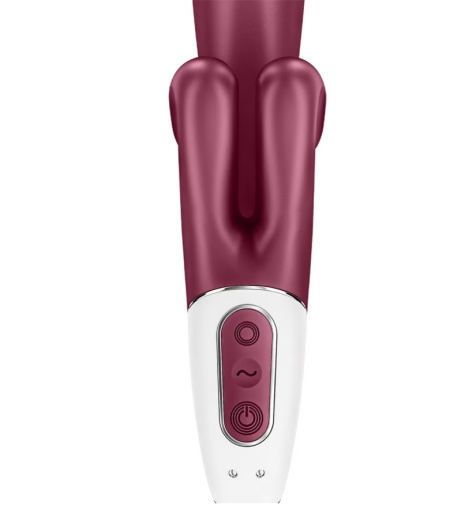 Satisfyer - 请轻抚我兔子震动棒 - 红色 照片