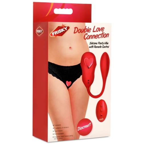 Frisky - Double Love Connection Panty Vibe - Red photo