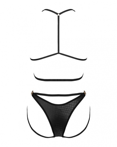 Obsessive - Cobra Nive Set - Black - L/XL photo