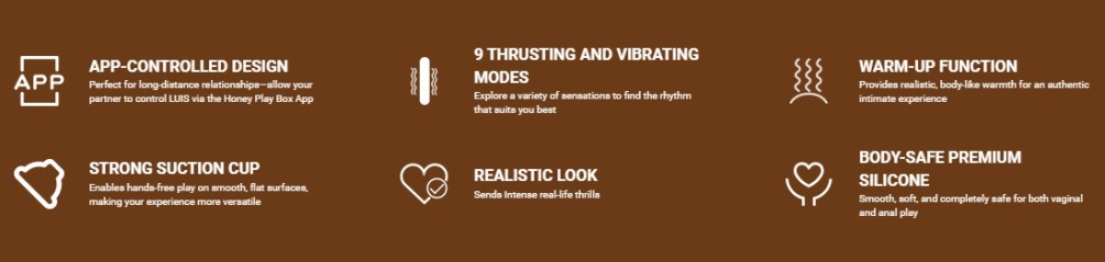 Stay connected, no matter the distance. The Honey Play Box A... Honey Play Box - Luis App Thrusting Dildo - Flesh photo-11