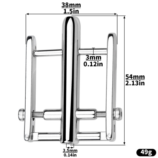 FAAK - Metal Penis Lock Cage M 照片