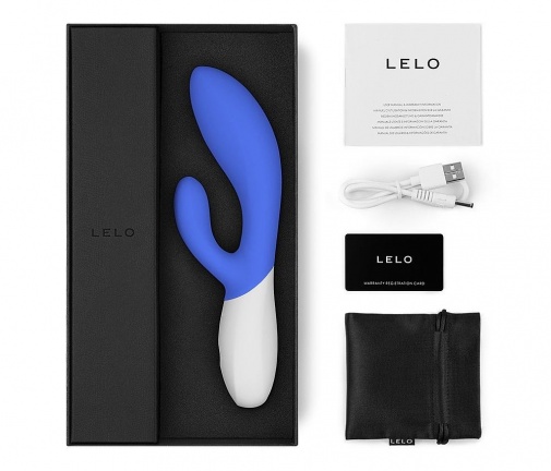 Lelo - Ina Wave 2 G點&陰蒂兔仔按摩棒 - 藍色 照片