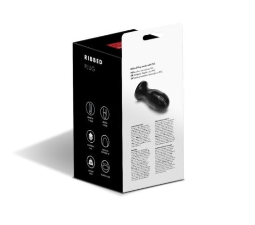 Prowler - Ribbed Anal Plug - Black 照片