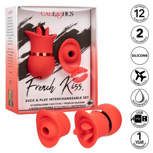 CEN - French Kiss Suck & Play Set - Red photo