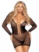 Leg Avenue - Body Talk Mini Dress - Black photo