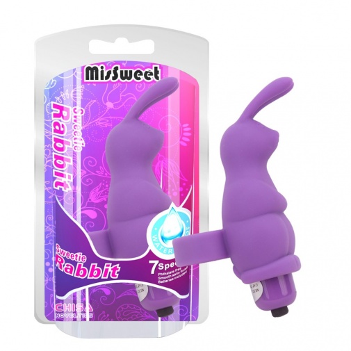 Chisa - Sweetie Rabbit 手指震動器 - 紫色 照片