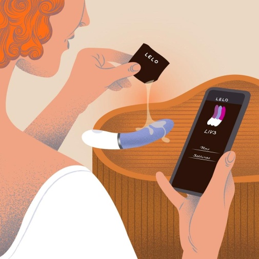 Lelo - Liv 3 优质G点震动棒 可连应用程式 - 浅蓝色 照片