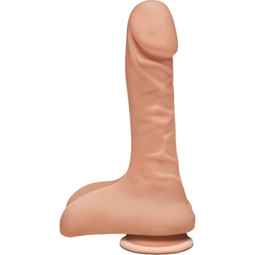 Doc Johnson - 9" Super D Realistic Dildo w Balls - Vanilla photo