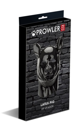 Prowler - Latex Pig Hood - Black photo