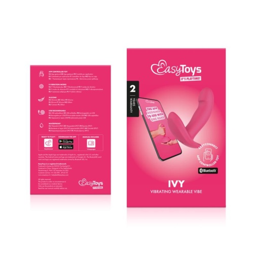 Easytoys - Ivy 應用程式控制 穿戴式多用途震動器 - 粉紅色 照片