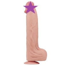 Lovetoy - 14" Sliding Skin Dildo - Flesh photo