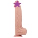 Lovetoy - 14" Sliding Skin Dildo - Flesh 照片-2