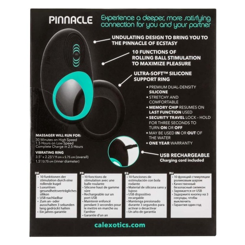 CEN - Link Up Pinnacle Vibro Ring - Black photo