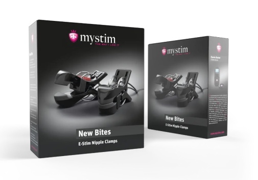 Mystim - Barry Bite Electro Nipple Clamps - Black photo