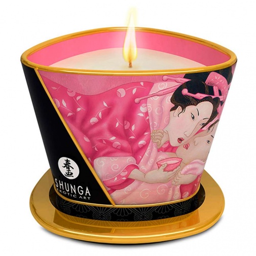 Shunga - Aphrodisia Massage Candle Rose Petals - 170ml photo