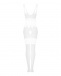 Obsessive - Bodystocking G330 - White - S/M/L photo-7