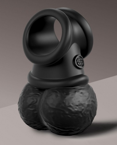 King Cock - Crown Jewels Vibro Balls - Black photo