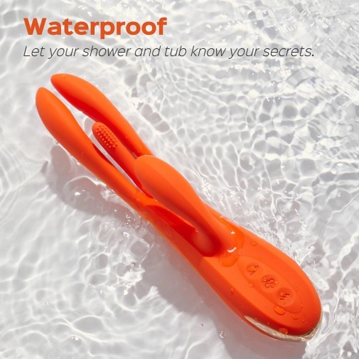 Honey Play Box - Terri Tapping Rabbit App Vibrator - Orange photo