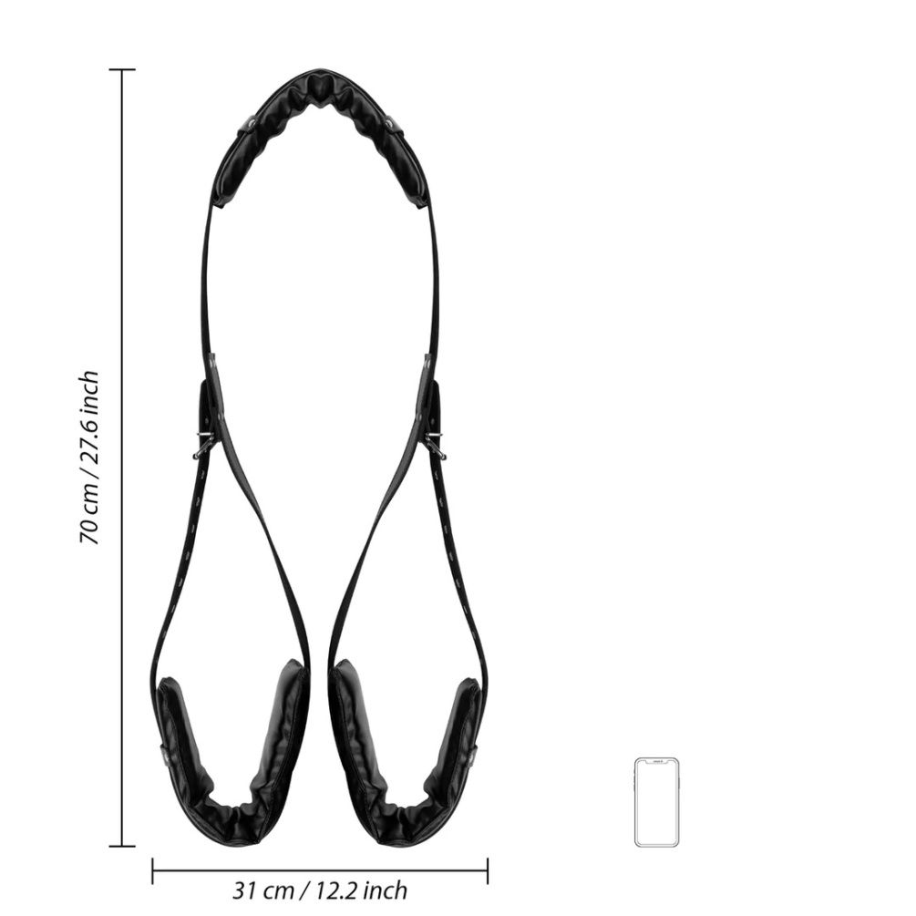 Seeking for more pleasure between you and your partner? Made... Ouch - Padded Thigh Sling w Adjustable Straps - Black photo-7