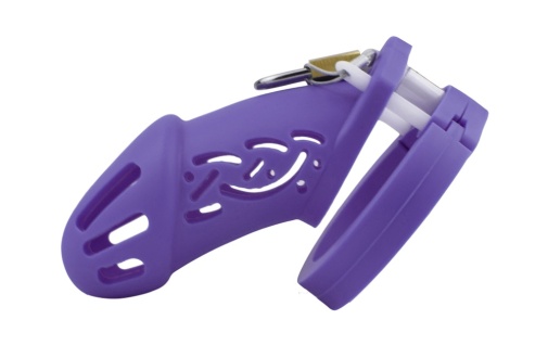 FAAK - Silicone Chastity Cage 113 - Purple photo