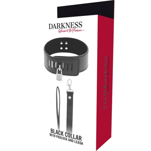 Darkness - 颈圈连牵带 - 黑色 照片