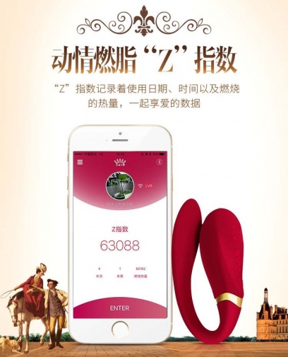 Zalo - Fanfan APP Couple Massager Set - Rouge Pink photo