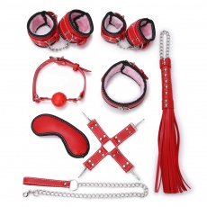 MT - Slave Training Bondage Set - Fluff Red photo