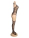 Ohyeah - Sexy Jacquard Bodystocking - Black photo-5