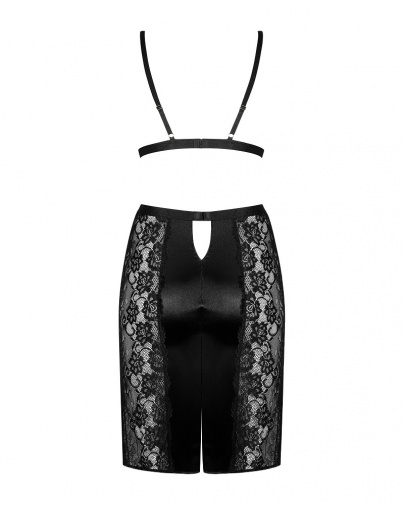 Obsessive - Blanita 2pcs Set - Black - S/M photo